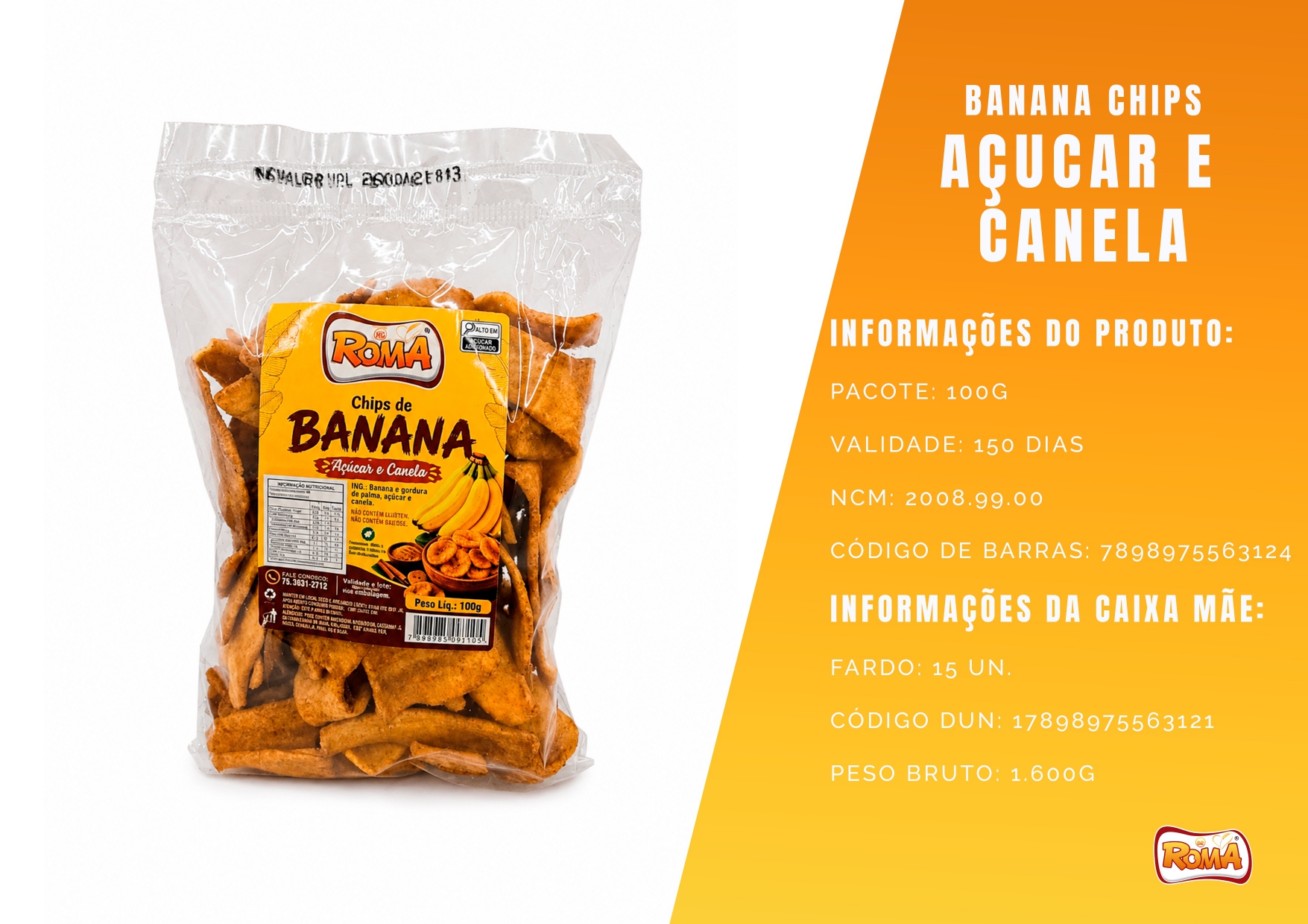 Biscoito Açúcar e Canela