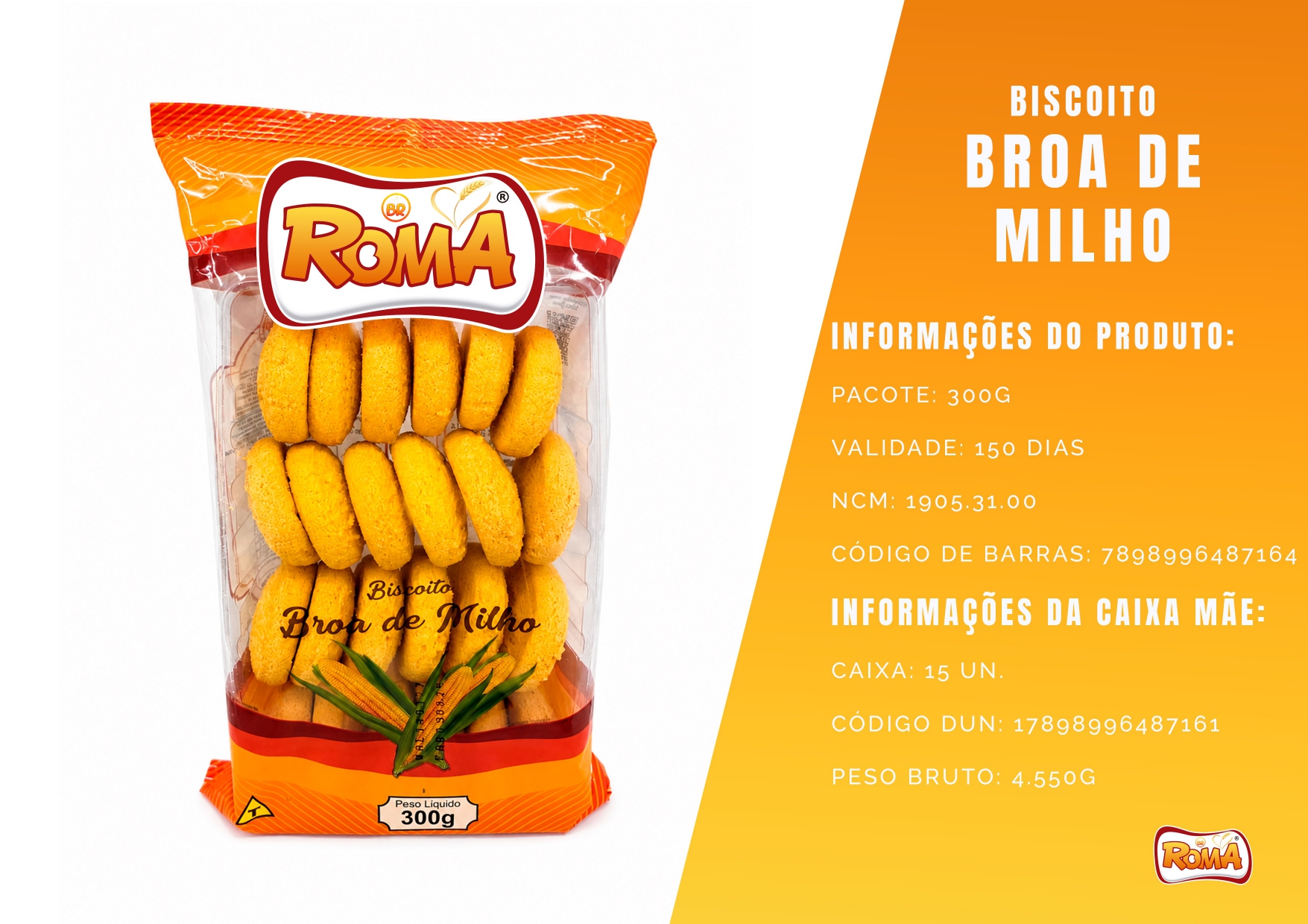Biscoito Broa de Milho