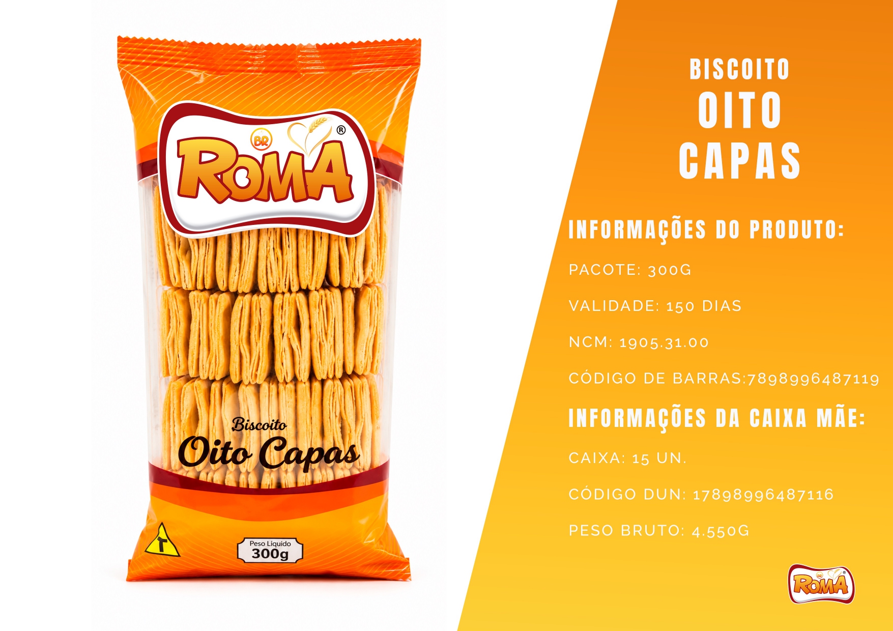 Biscoito Oito Capas
